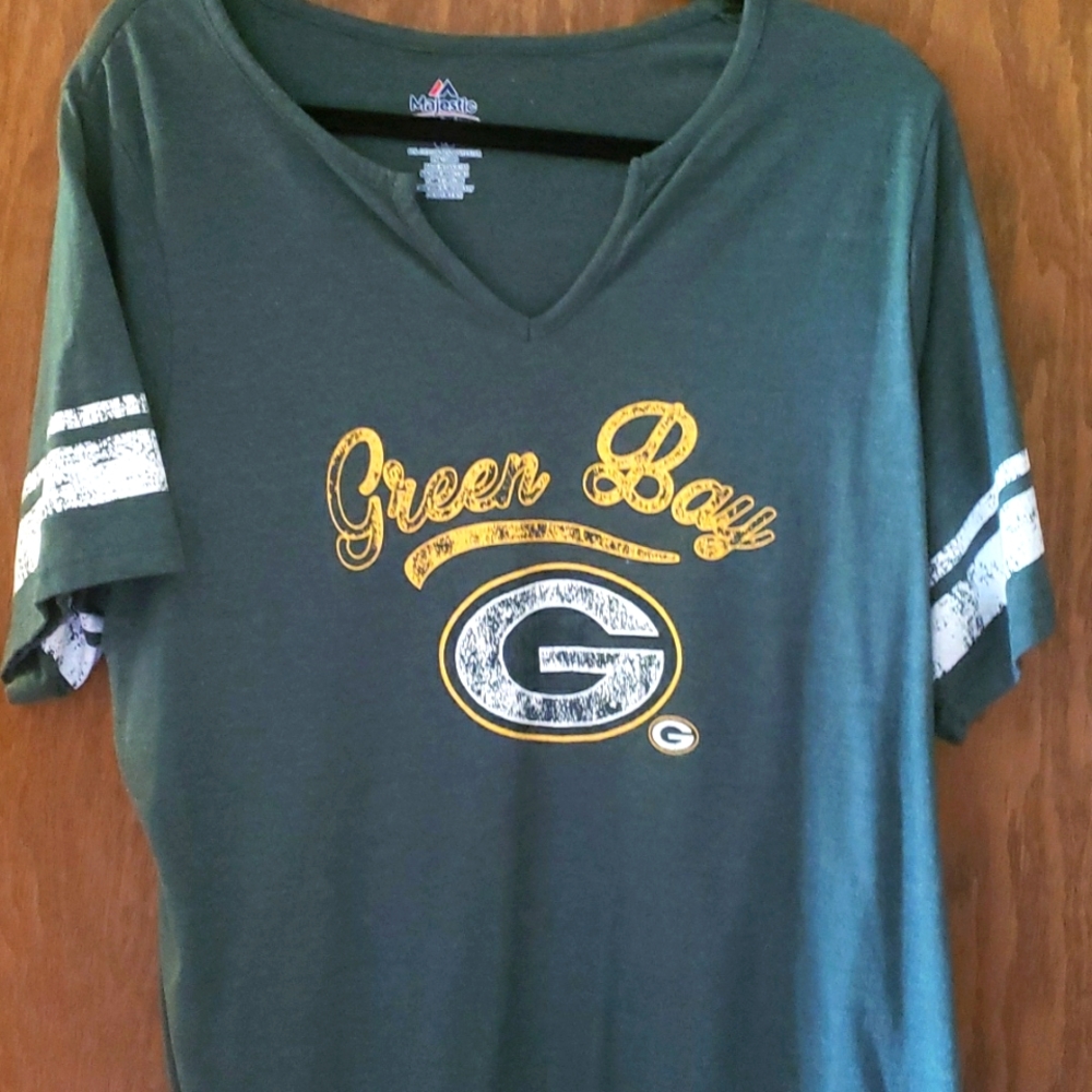 Majestic Green Bay t-shirt 1x